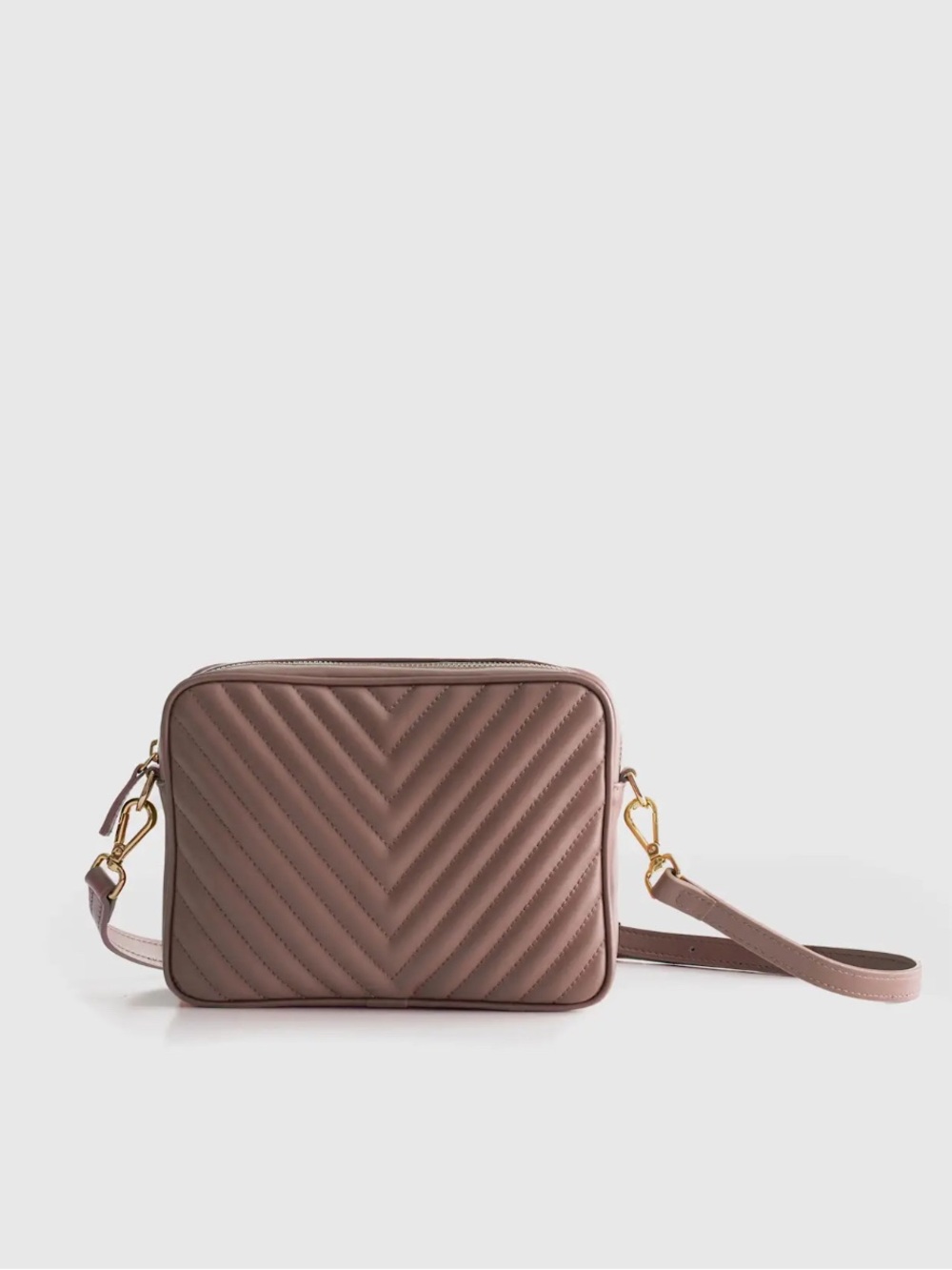 Quince Italian Leather Quilted Crossbody Bag
